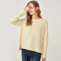 佐丹奴针织衫女装加厚宽松圆领套头针织衫91358655