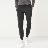 佐丹奴束脚裤 男装双面空气层收脚运动裤 男士撞色边长裤01118140