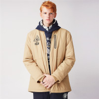  佐丹奴BSX外套男装VON印花仿羊羔绒中长款外套04078611