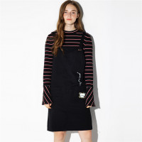 佐丹奴BSX裙子女装NO FEAR字母印花纯棉背带裙04467252