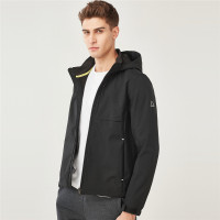 佐丹奴外套男装反光印花可拆帽摇粒绒夹克01078621