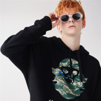 佐丹奴BSXT恤男装VON字母图案印花连帽套头卫衣81088684