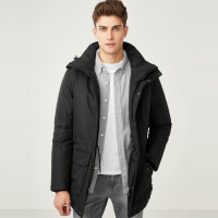 佐丹奴男保暖羽绒服 加厚秋冬款羽绒衣 男中长款羽绒外套01078652