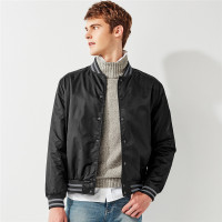 佐丹奴外套男装撞色棒球领棉衣飞行员夹克01078630