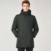 佐丹奴外套男装连帽中长款棉衣外套01078651