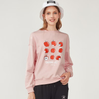 佐丹奴T恤女装小猪系列印花内抓毛圆领卫衣30398700