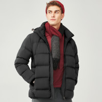 佐丹奴男羽绒服 加厚保暖羽绒大衣 连帽无缝压胶羽绒外套01078659