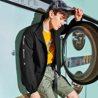 佐丹奴风衣 2019新款春季外套 男装字母织带立领运动风衣01079602