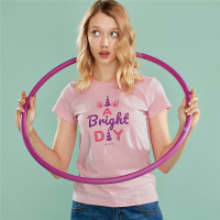 佐丹奴T恤女装字母印花纯棉圆领短袖T恤99399999