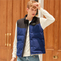 佐丹奴无袖外套男秋款绣标立领背心棉衣港风工装外套棉服01079741