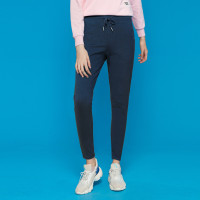 佐丹奴弹力小脚运动裤女纯色抽绳松紧腰弹性女式小脚裤子91429253