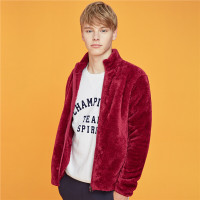 佐丹奴 夹克 男女同款长绒毛茄克衫情侣装外套珊瑚绒男女生夹克13079822