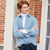 佐丹奴男士衬衫外套男加厚法兰绒厚实纯棉男ins修身衬衣13049803