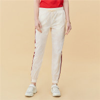 佐丹奴女生裤子新款女装休闲裤撞色抽绳束脚裤女05410087