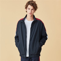 佐丹奴男拼色休闲运动男学生撞色立领春夏男生运动衫01070722