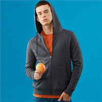 佐丹奴男士长袖外套男装上衣袋鼠兜抽绳连帽男生外衫01079895