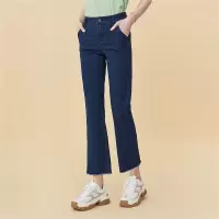 佐丹奴喇叭裤女9分长夏季新款九分裤女生微喇叭牛仔裤子13420206