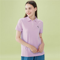 佐丹奴polo衫女装可爱企鹅刺绣菠萝衫弹力棉POLO衫女短袖13310201