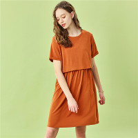 佐丹奴裙子女装新款两件装女套装莫代尔女生两件套连衣裙05460499