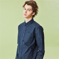 佐丹奴免烫衬衫男装上衣抗菌不易皱纯棉职业牛津纺衬衣男01040479