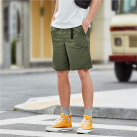 佐丹奴短裤男装工装中裤薄款弹力棉松紧腰男生休闲五分裤01100335