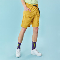 佐丹奴短裤男装清凉薄款五分裤松紧腰宽松休闲工装多袋裤01100348