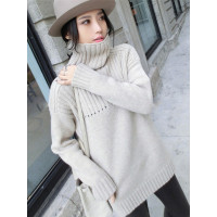 绒运利达羊绒衫秋冬新款高领毛衣女韩版羊绒衫加厚套头