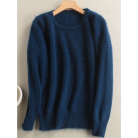 【清仓特价超值】貂绒衫加厚柔软冬款针织衫圆领套头