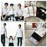 绒运利达T恤刺绣爱心亲子圆领纯棉男女情侣打底儿童_6