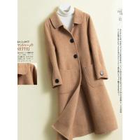 2018新款100%双面羊绒大衣女中长款韩版修身纯羊毛呢子外套风衣厚
