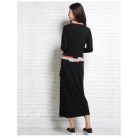 自营 绒运利达两件套 秋冬新款羊毛衫显瘦裙圆领毛衣开叉半身裙BF1185/00800