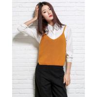 绒运利达韩版针织背心女外穿短款百搭无袖上衣秋冬小马甲BF1202/00250
