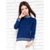 绒运利达新款秋冬羊绒衫女士套头半高圆领修身韩版短款BF1236/00350