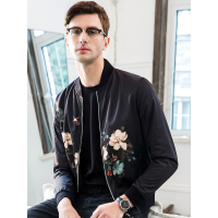 恒源祥男士夹克春秋季棒球服男韩版男士休闲外套修身青年男装夹克