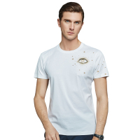 恒源祥男士短袖T恤夏款圆领青年半袖男装衣服潮流T恤