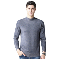 恒源祥纯羊毛羊毛衫秋冬款半高领纯色毛衣百搭保暖打底衫