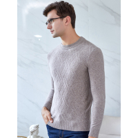 恒源祥男士纯羊毛衫秋冬款中青年纯羊毛针织潮流打底男士上衣