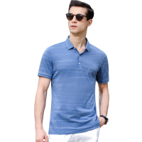 恒源祥男士翻领T恤2020夏季新款时尚潮流莫代尔T恤衫男