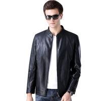 恒源祥男士皮衣男2020冬季新款立领皮夹克中年宽松男士外套