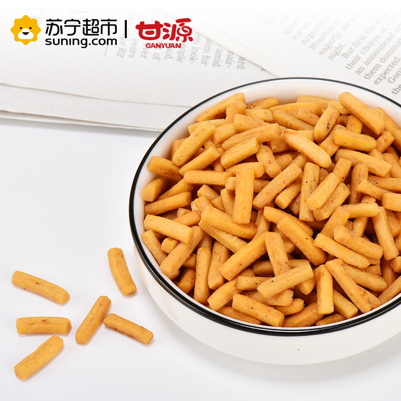 甘源虾条烤肉味285G/包休闲零食 膨化小吃甘源出品