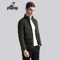 FORTEI富铤 羽绒服男士立领冬季保暖休闲羽绒外套2017新款