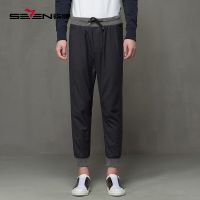 柒牌SEVEN男装时尚哈伦裤秋冬抽绳休闲百搭羊毛混纺运动休闲裤青年