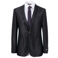 柒牌SEVEN秋季一粒扣时尚版仿毛西服套装703C1207