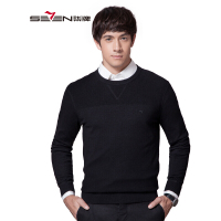 柒牌SEVEN男装纯色多彩休闲羊毛衫毛衣