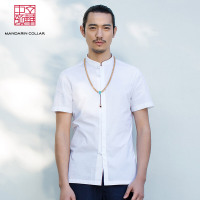 柒牌SEVEN男装短袖衬衫男中国风时尚休闲短袖衬衣