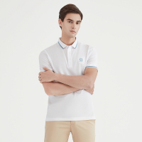 柒牌男装短袖POLO衫男21夏季新品舒适简约短袖翻领套头衫