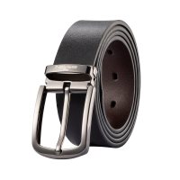 柒牌皮带男真皮牛皮针扣牛仔裤腰带年轻人休闲工装裤带送礼礼盒装
