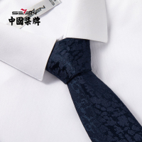 柒牌男士混纺领带花纹箭头型西服正装上班休闲配饰提花色织礼盒装