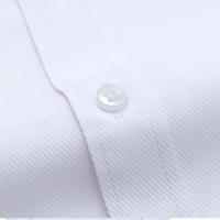 罗蒙（ROMON）短袖衬衫男2018夏季修身纯白商务休闲薄款衬衣