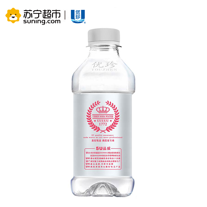优珍西柚味 苏打水 饮料 350ml*24瓶 无糖无汽弱碱性整件装 饮用水